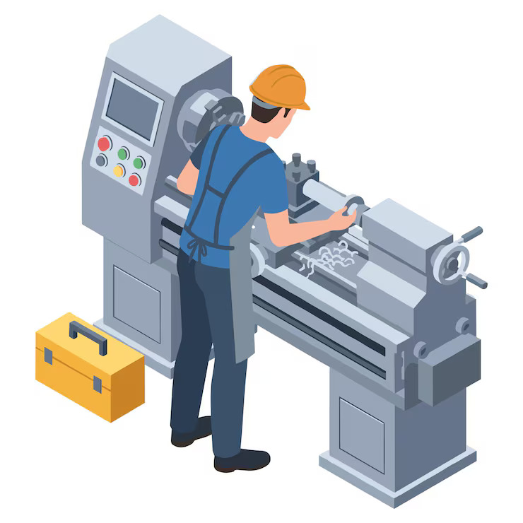 isometric-cnc-lathe-machine